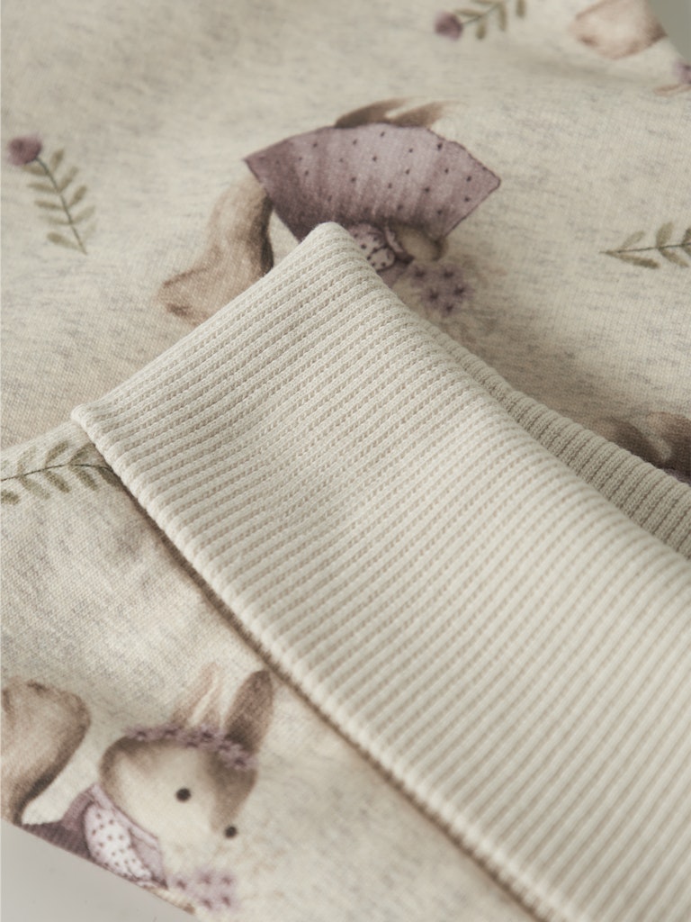 NAME IT Shelly Sweat Pant-Peyote Melange peyote melange detail view