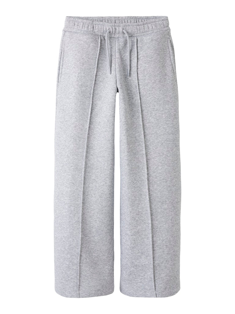 NAME IT Karlie Wide Jogger Pant Grey front view