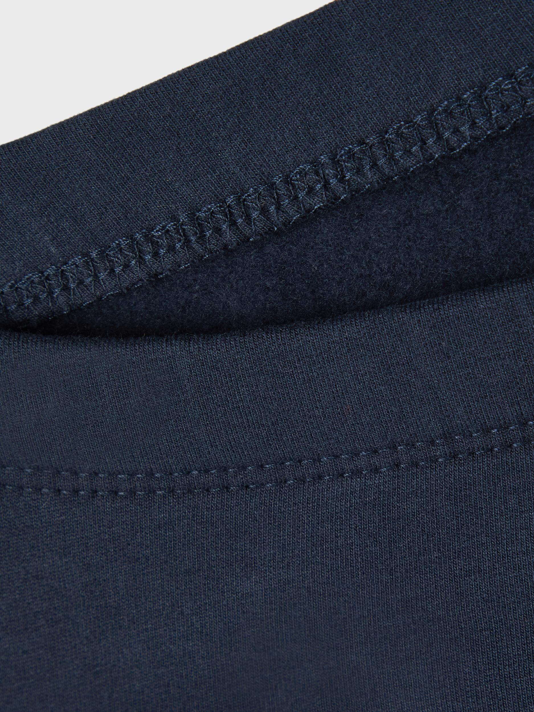 Girl's Davina Solid Sweat Legging-Dark Sapphire-Close Up View