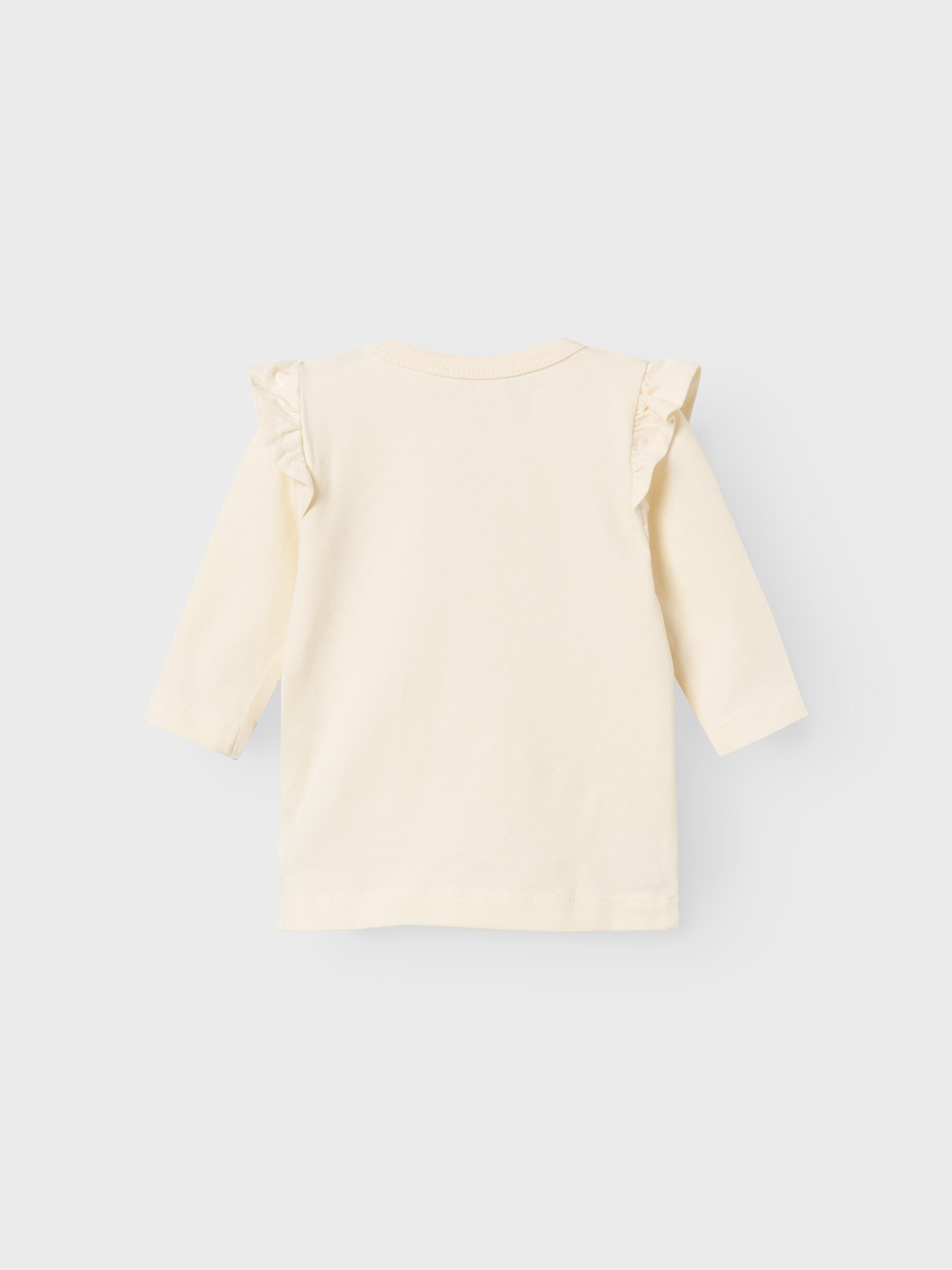 Girl's Kubia Long Sleeve Top - Buttercream-Back View