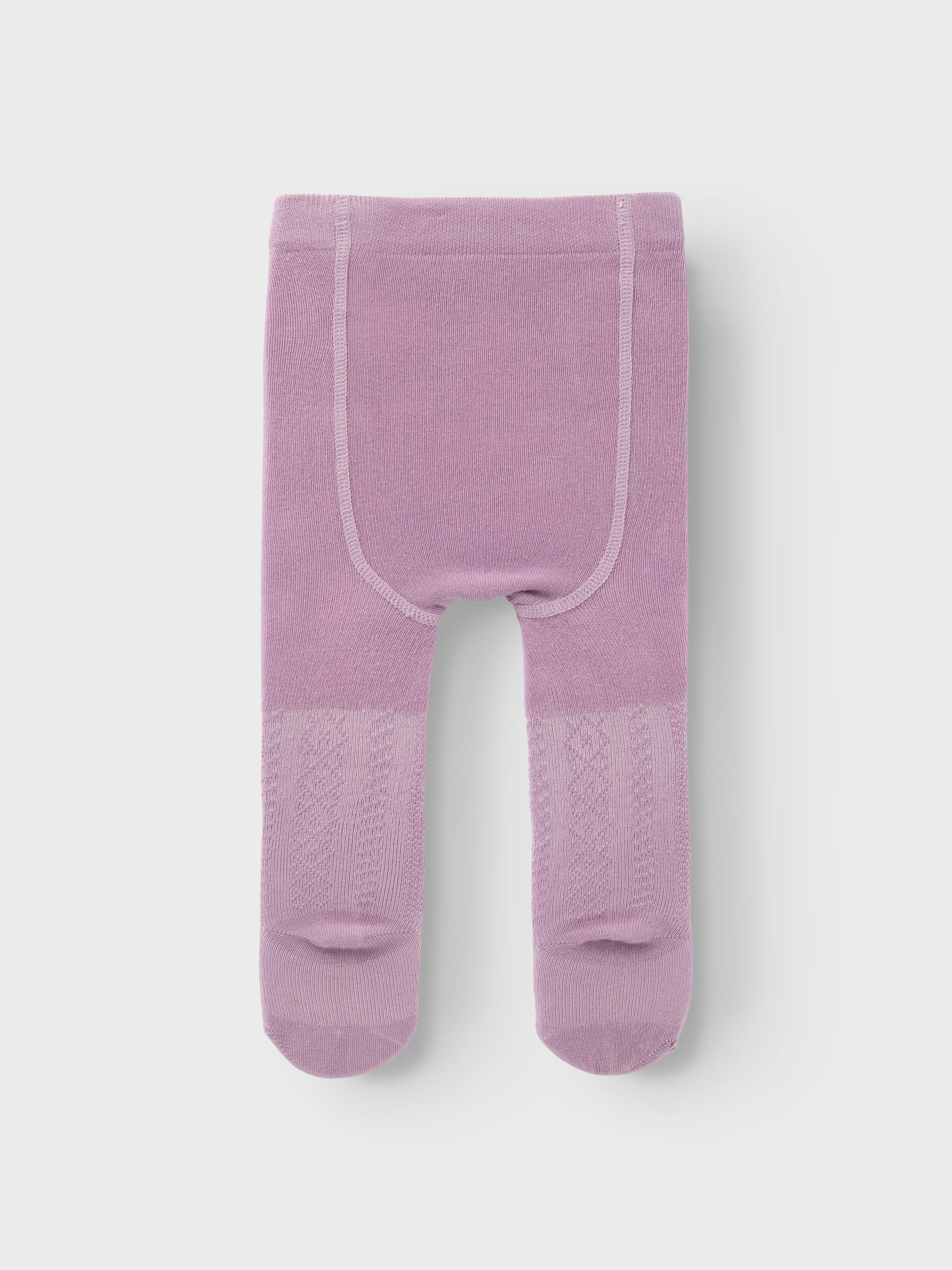 Girl's Sigrid Pantyhose-Lavender Mist-Back View
