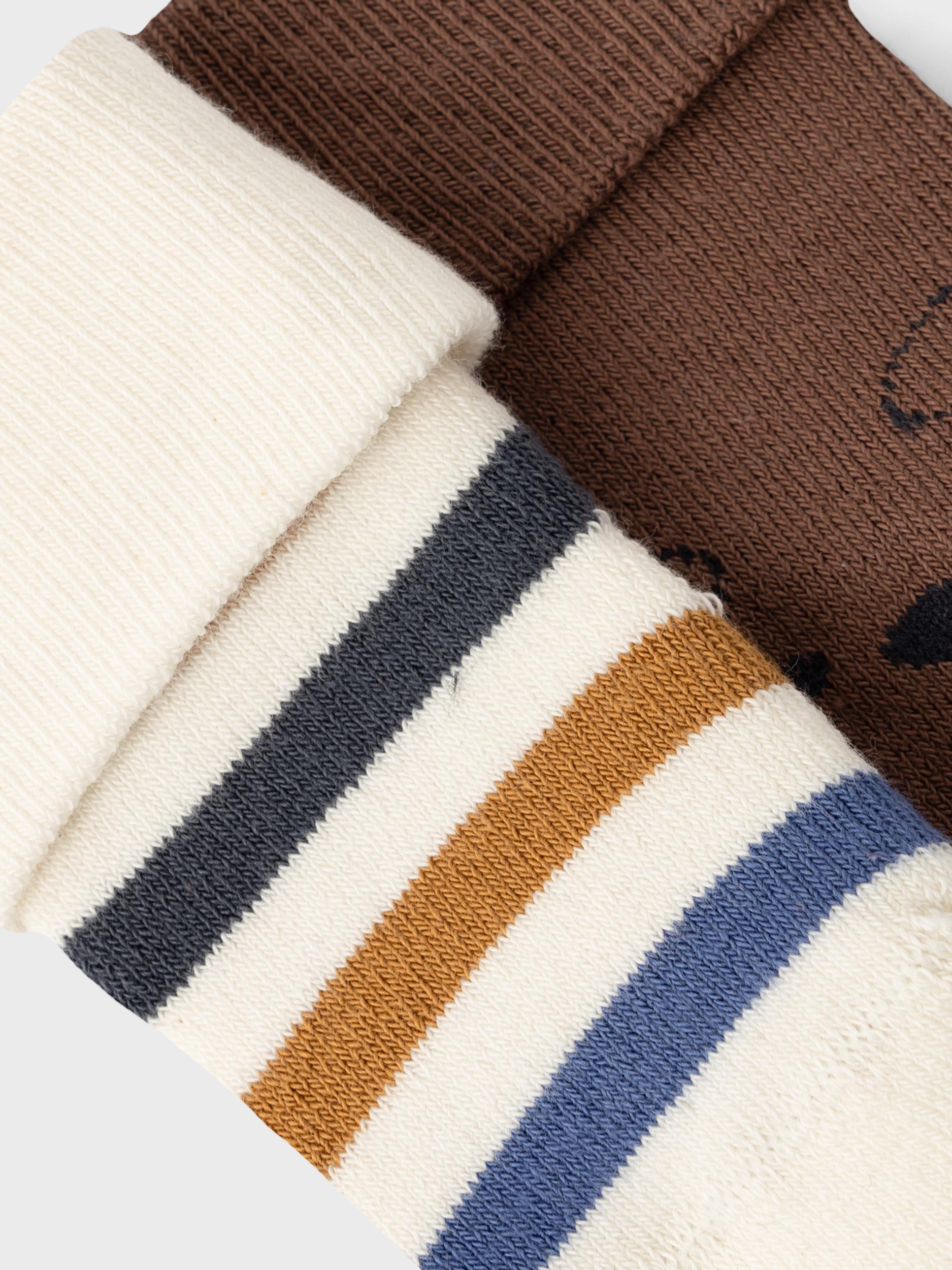 Boy's Sinai 2 Pack Terry Frotte Sock-Mustang-Close Up View
