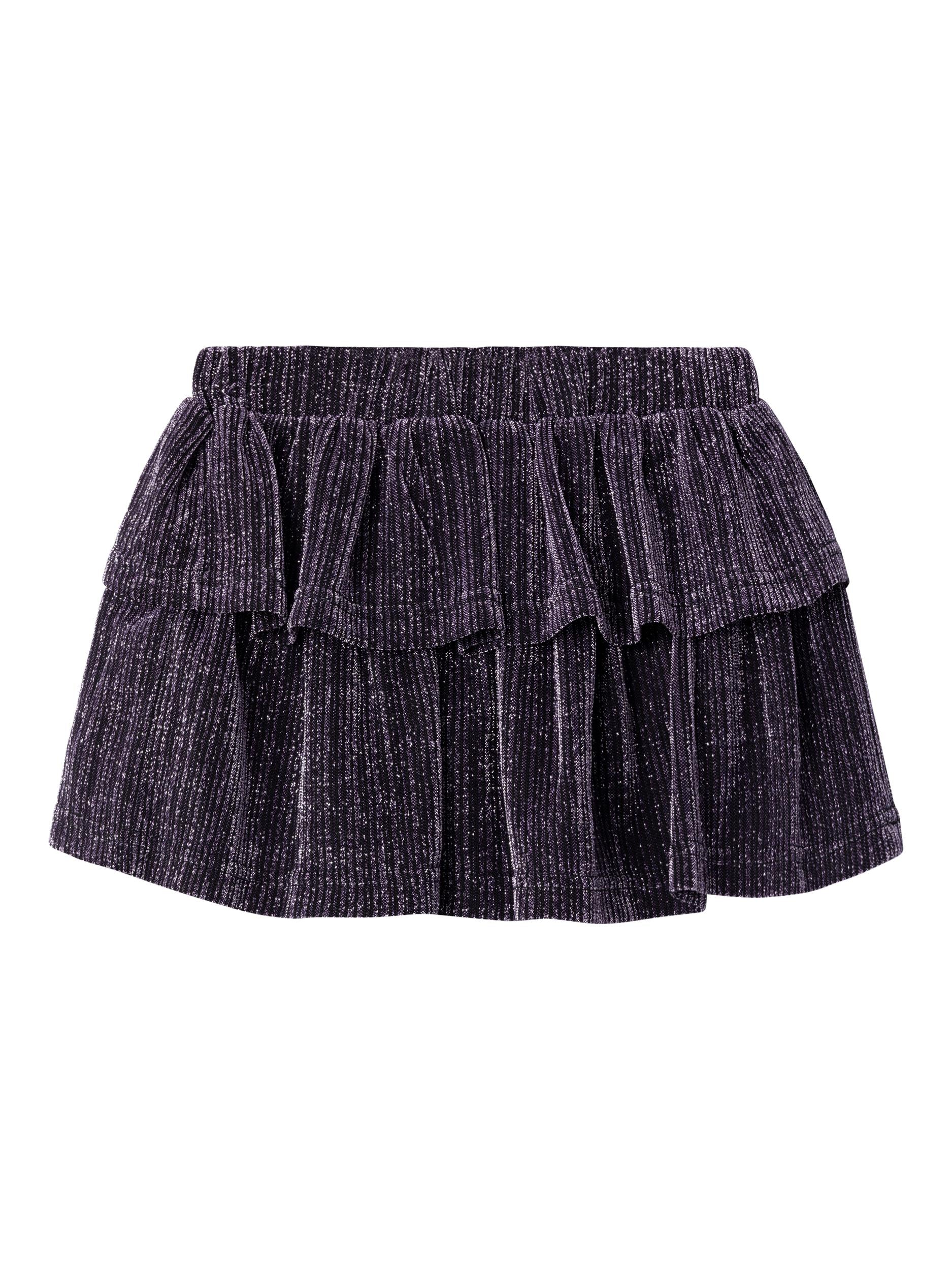 NAME IT Risilk Skirt-Lavender Mist Lavender Mist front view