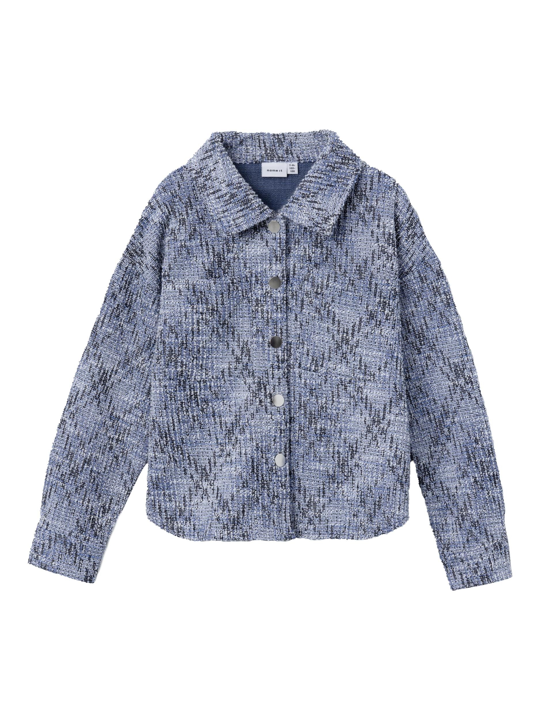 NAME IT Siyar Long Sleeve Overshirt-Velvet Morning Velvet Morning front view