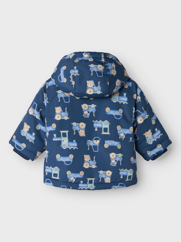 Max Tractor Aop Dark Denim Jacket-Back view