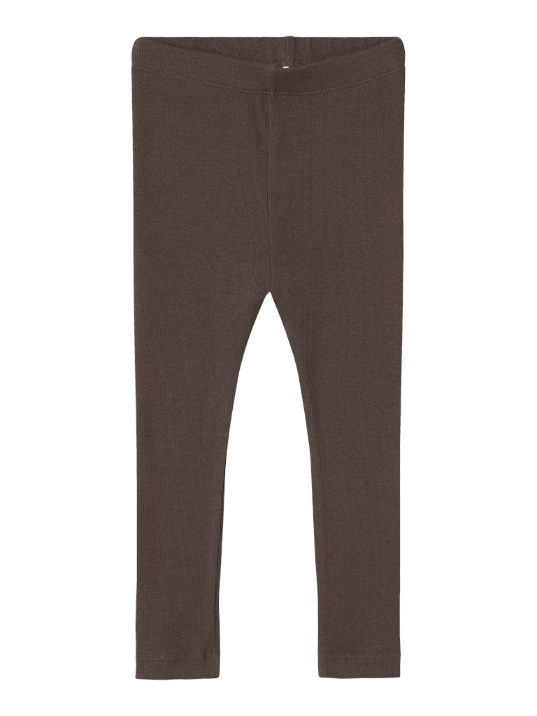 Girl's Reese Legging-Chocolate Brown-Front View