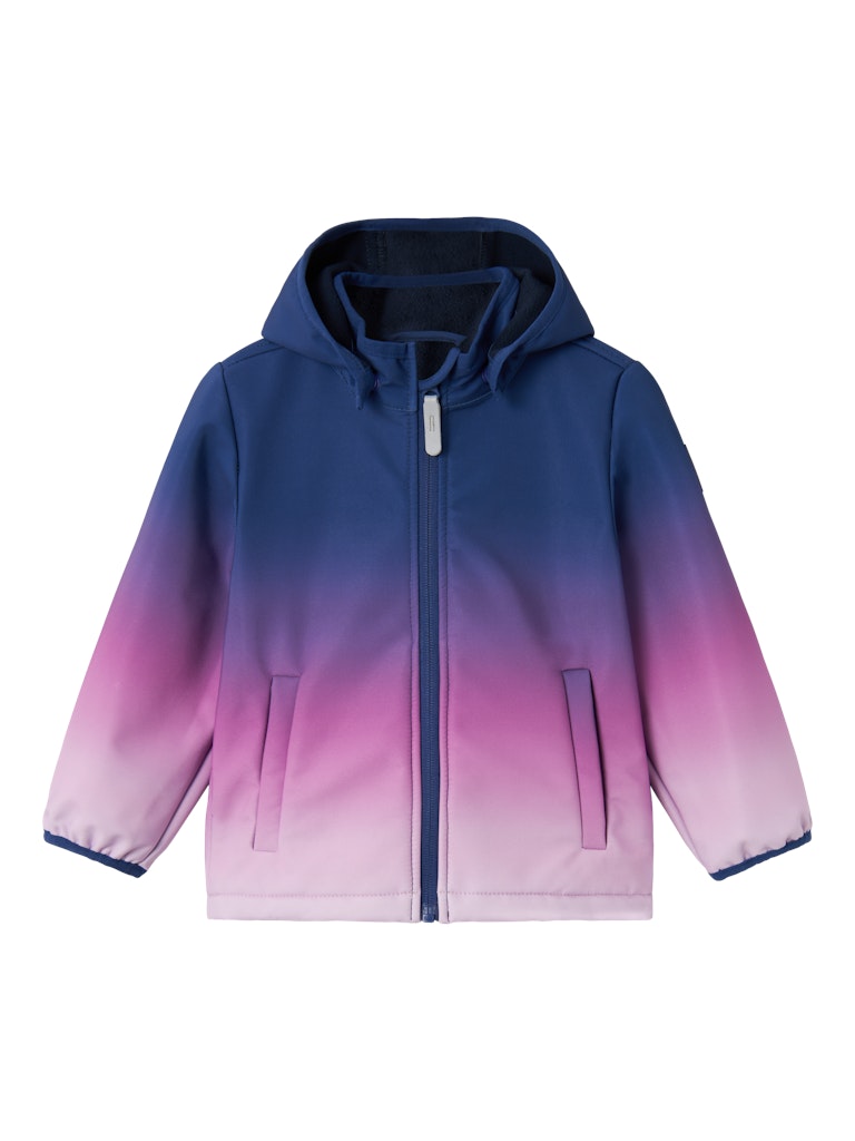 Malta Softshell Dipdye Deep Blue Jacket_Front view
