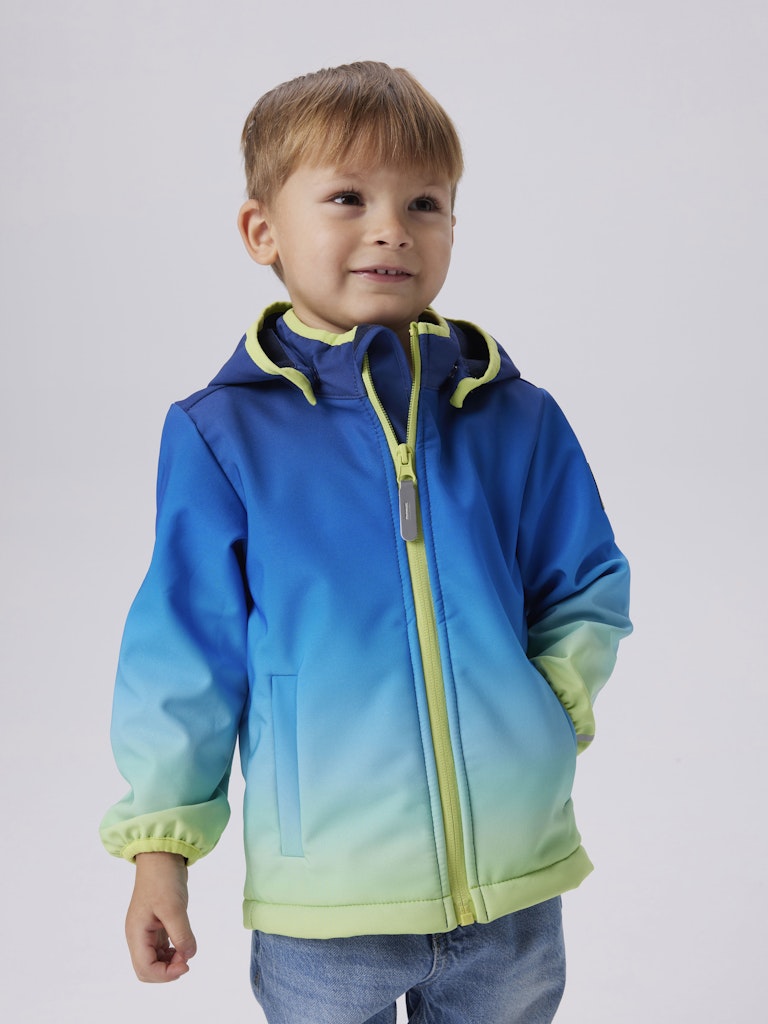 Malta Softshell Dipdye Azure Blue Boys Jacket