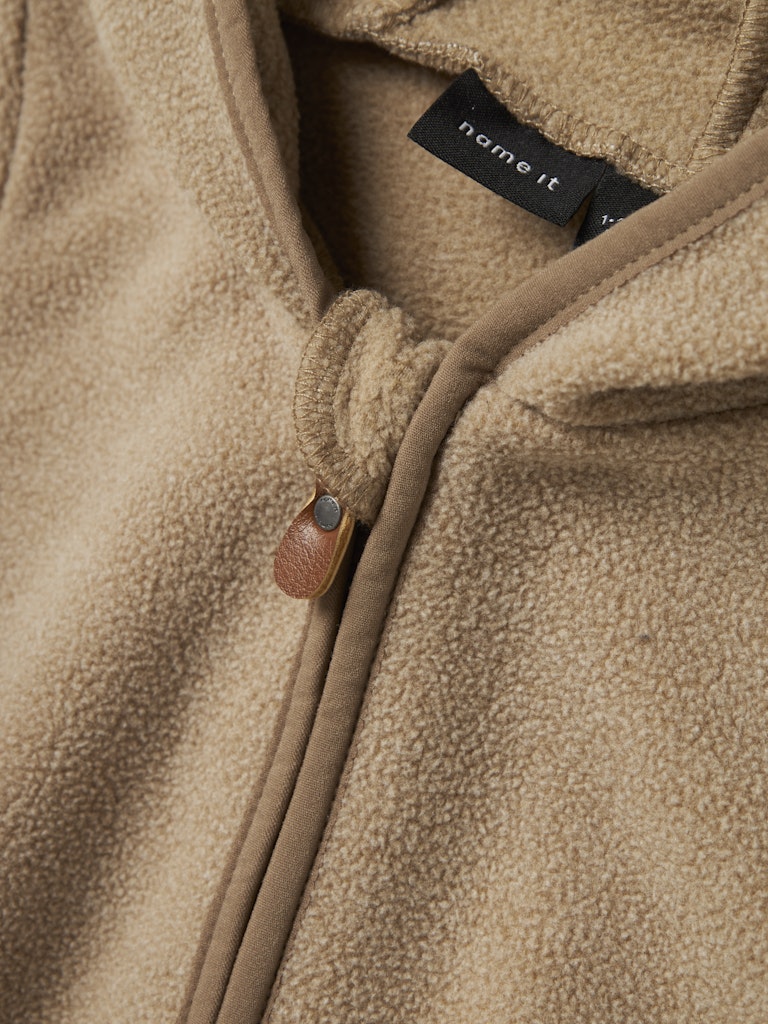 NAME IT Meeko Fleece Suit Timber Wolf detail view