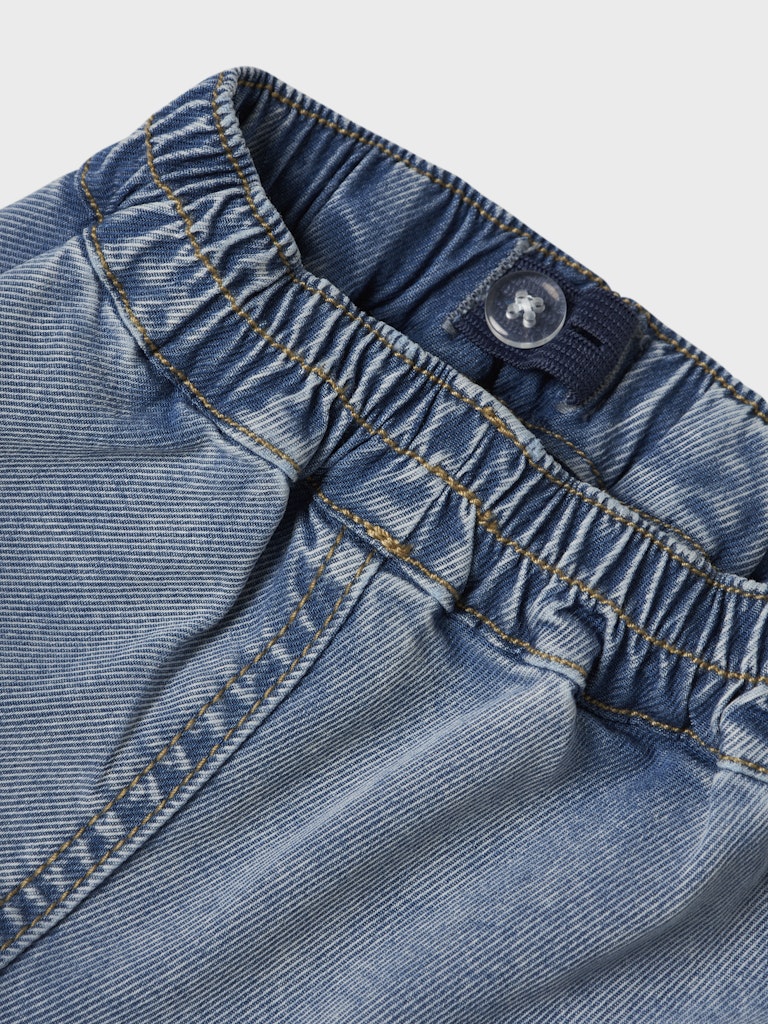 NAME IT Ben Baggy Jeans Light Blue Denim detail view