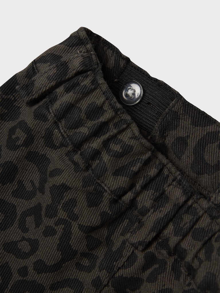Bella Wide Leopard Print Pants-Adjustable Waistband