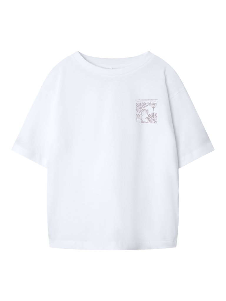 NAME IT Dagmar Bright White Top Bright White front view