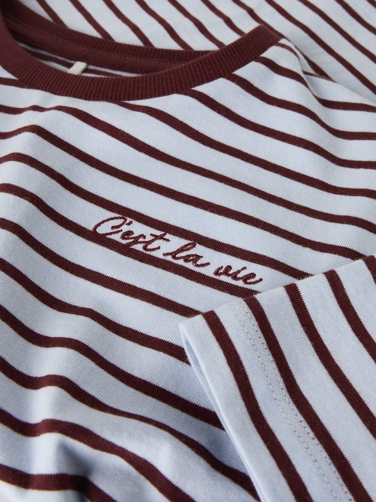 Girl's Keline Top-Xenon Blue-Close Up View