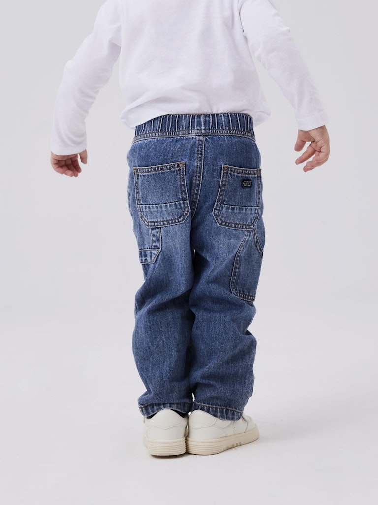 NAME IT Ryan Jogger Jeans 9900 - Dark Blue Denim Dark Blue Denim model front view