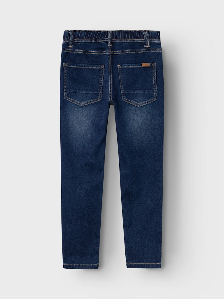 Boy's Ryan Slim Sweat Jeans 5225-Denim Blue-Back View