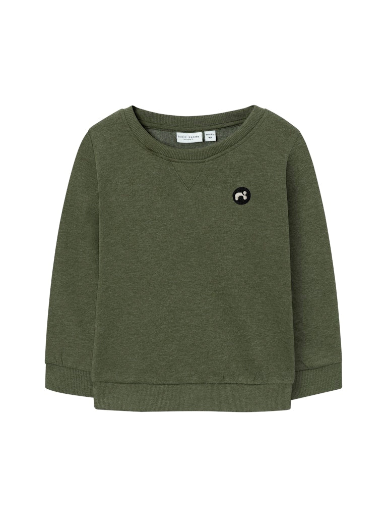 Vimo Long Sleeve Sweat Rifle Green-Front View