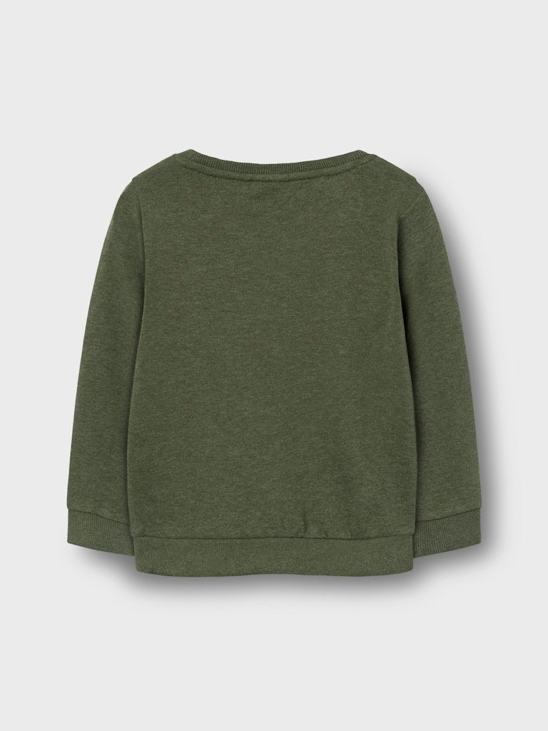 Vimo Long Sleeve Sweat Rifle Green-Back View