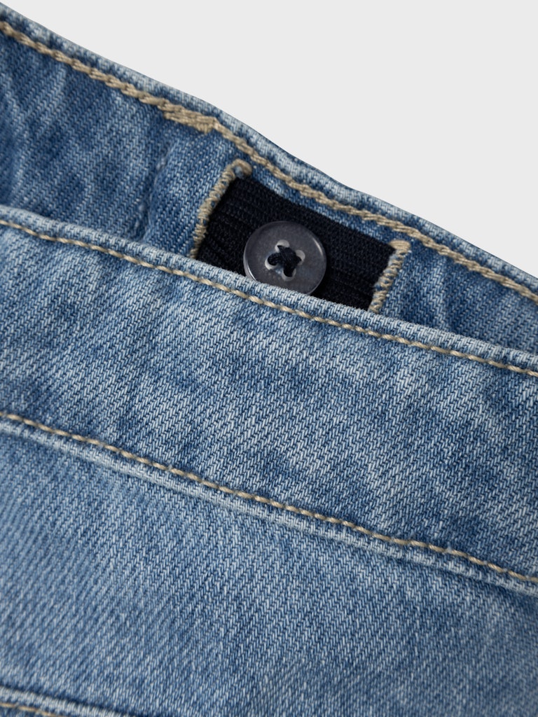 NAME IT Rose Wide Jeans 5529 Medium Blue Denim detail view