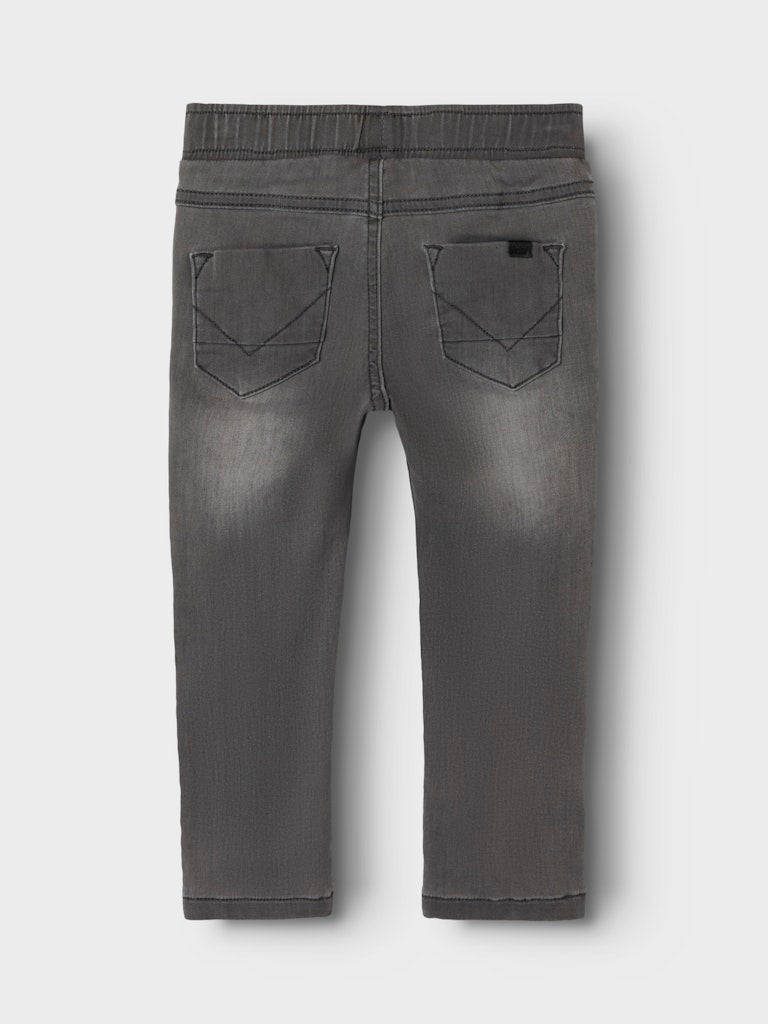 Ryan Slim Medium Grey Sweat Jeans-Back view