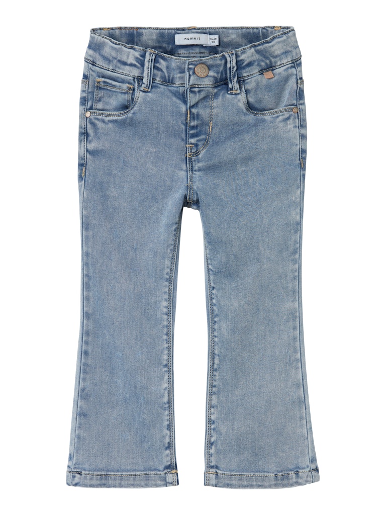 NAME IT Salli Bootcut Jeans 8292 Light Blue Bleached Denim detail view