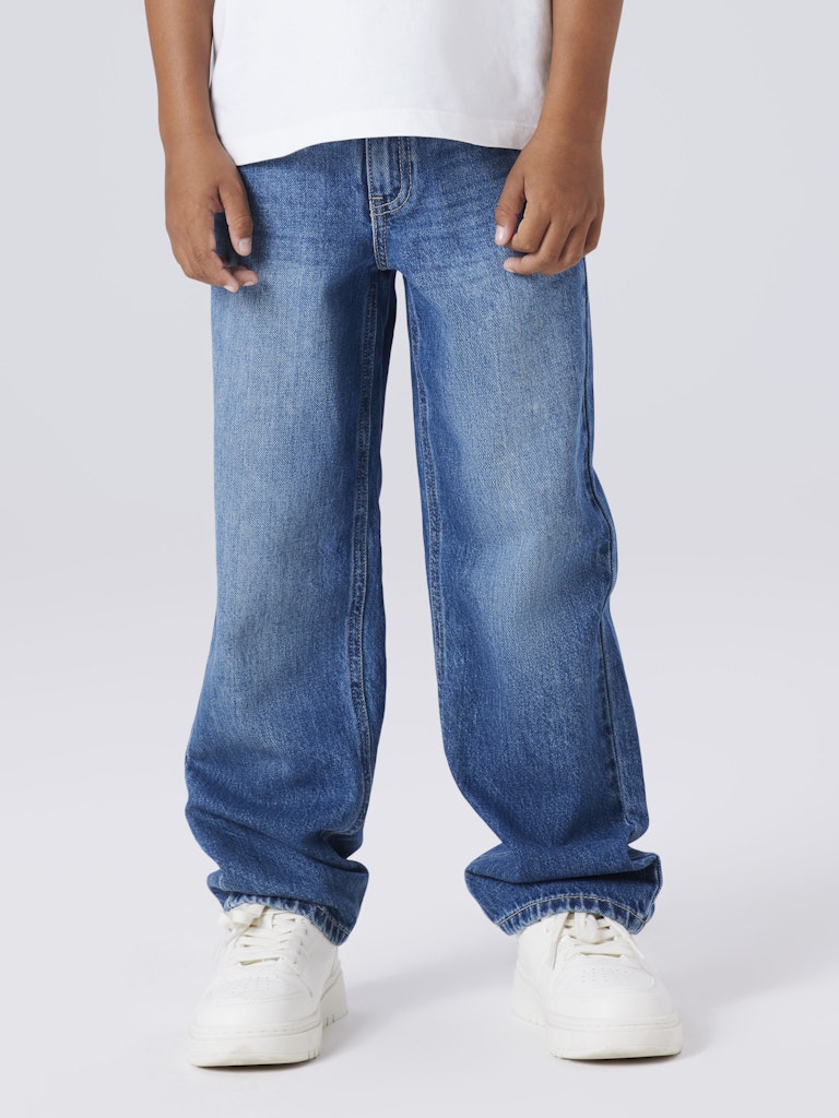 NAME IT Ryan Straight Jeans 5950 Medium Blue Denim detail view