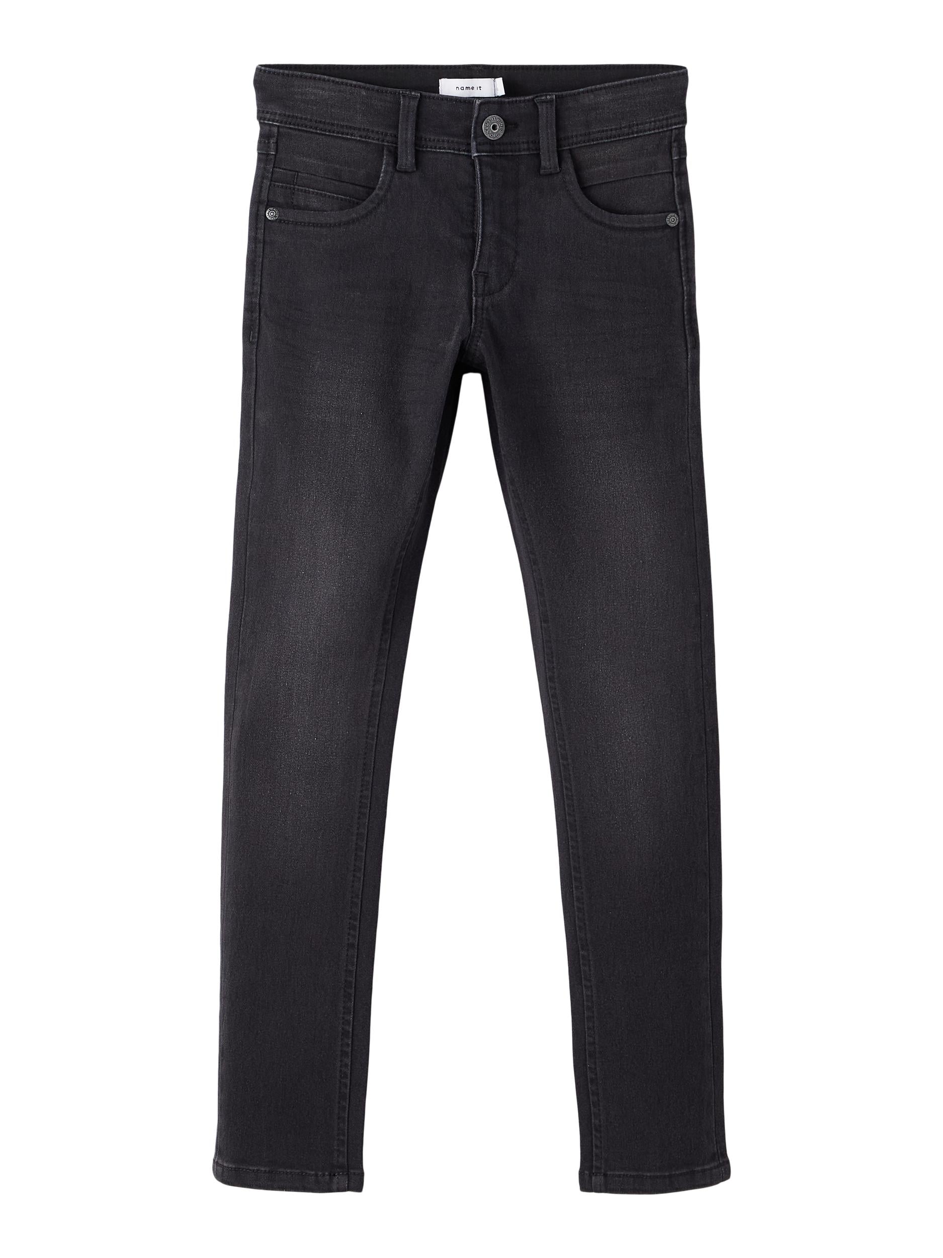 NAME IT Silas Slim Fit 2467 Pant Noos Black Denim model front view