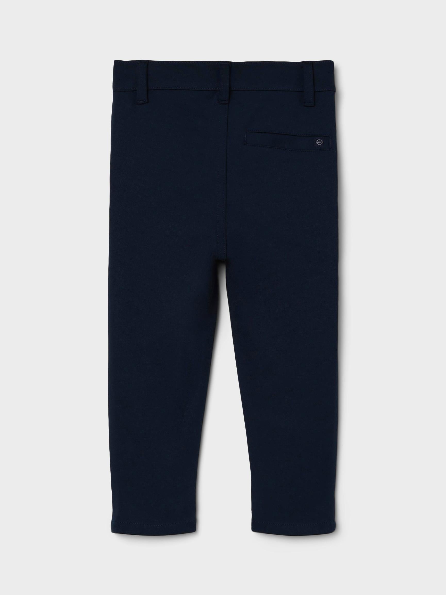 Boy's Silas Comfort Pant 1150-Dark Sapphire-Ghost Back View