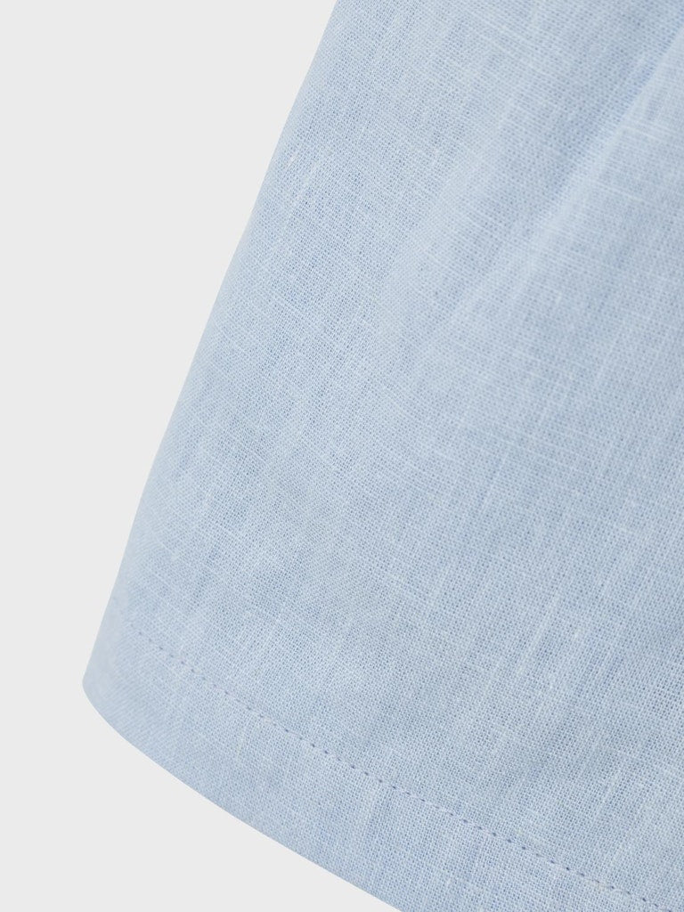 Girl's Falinnen Shorts-Chambray Blue-Close Up View