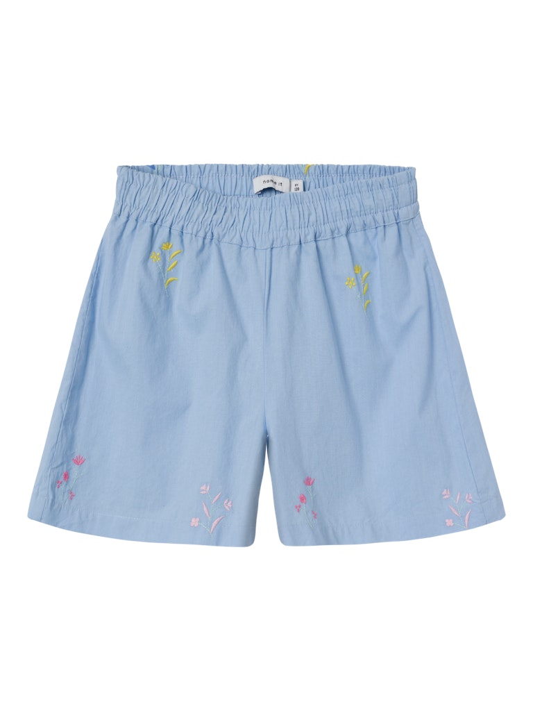 NAME IT Falower Loose Shorts-Chambray Blue Chambray Blue detail view