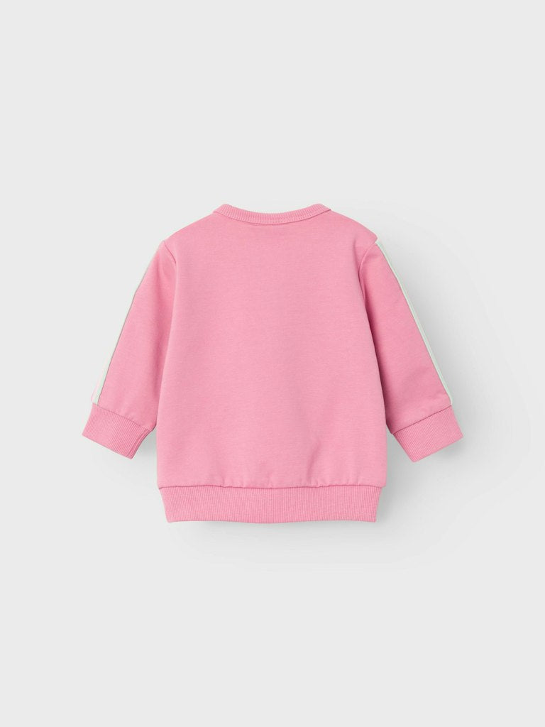 Girl's Fabet Long Sleeve Sweat-Cashmere Rose-Back View