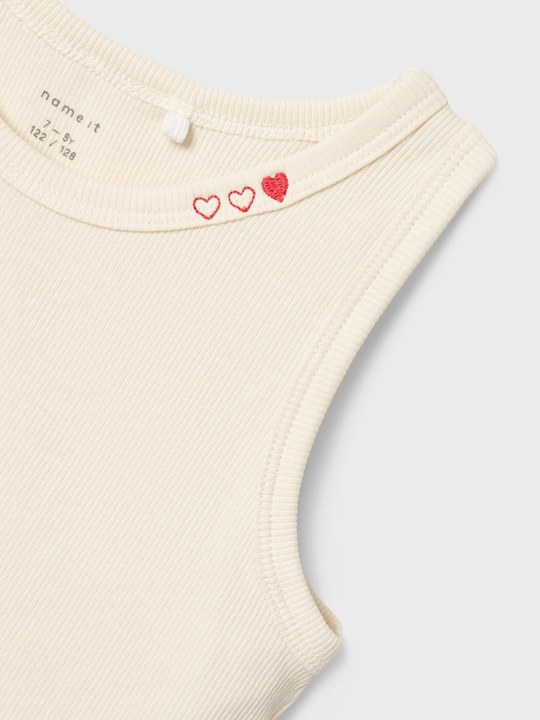 Girl's Friske Strap Top-Jet Stream-Close Up View