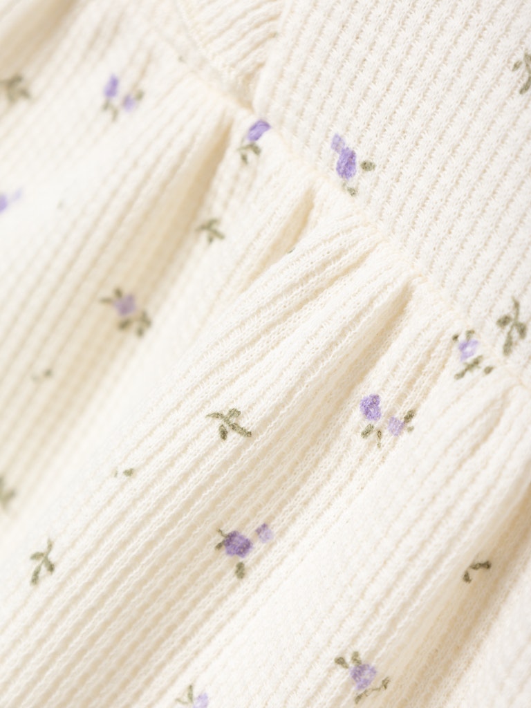 Girl's Jolia Short Sleeve Dress-Jet Stream-Close Up View