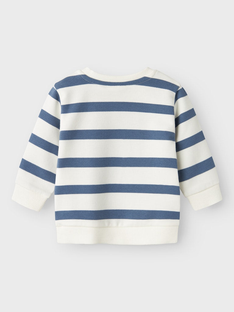 Newborn Bevo Long Sleeve Sweat-China Blue-Back View