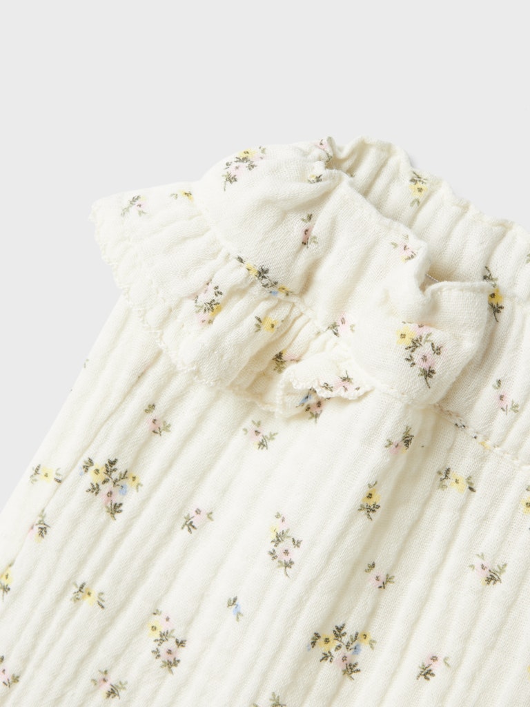 Newborn Detone Pant-Cloud Dancer-Close Up View