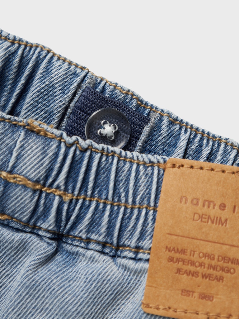 NAME IT Ben R Jeans 1495 Light Blue Denim model front view