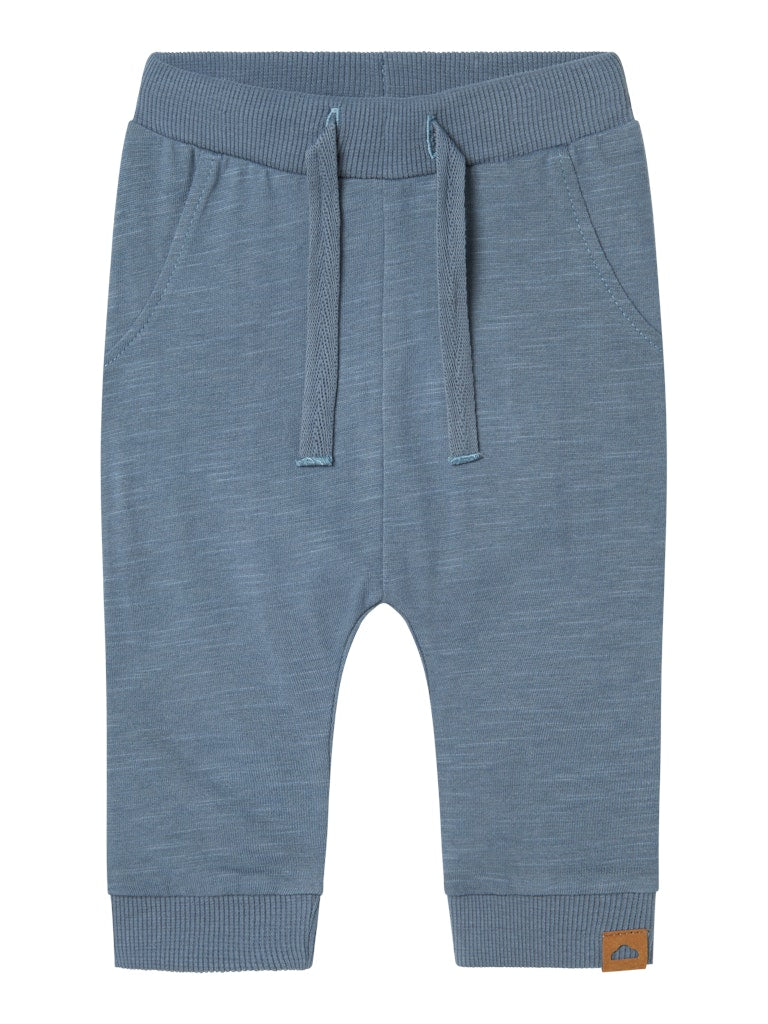 Newborn Howel Pant-Blue Mirage-Front View