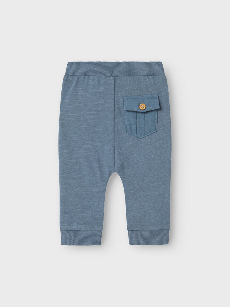 Newborn Howel Pant-Blue Mirage-Back View