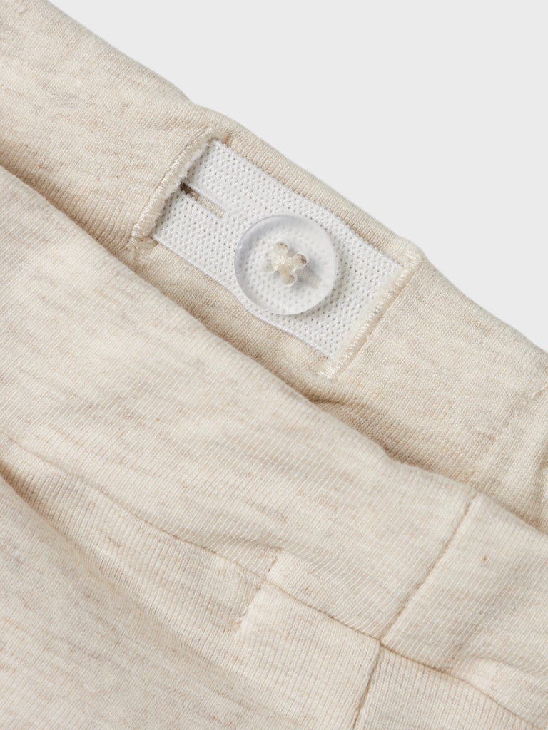 NAME IT Hush Light Sweat Pant-Peyote Melange peyote melange model front view