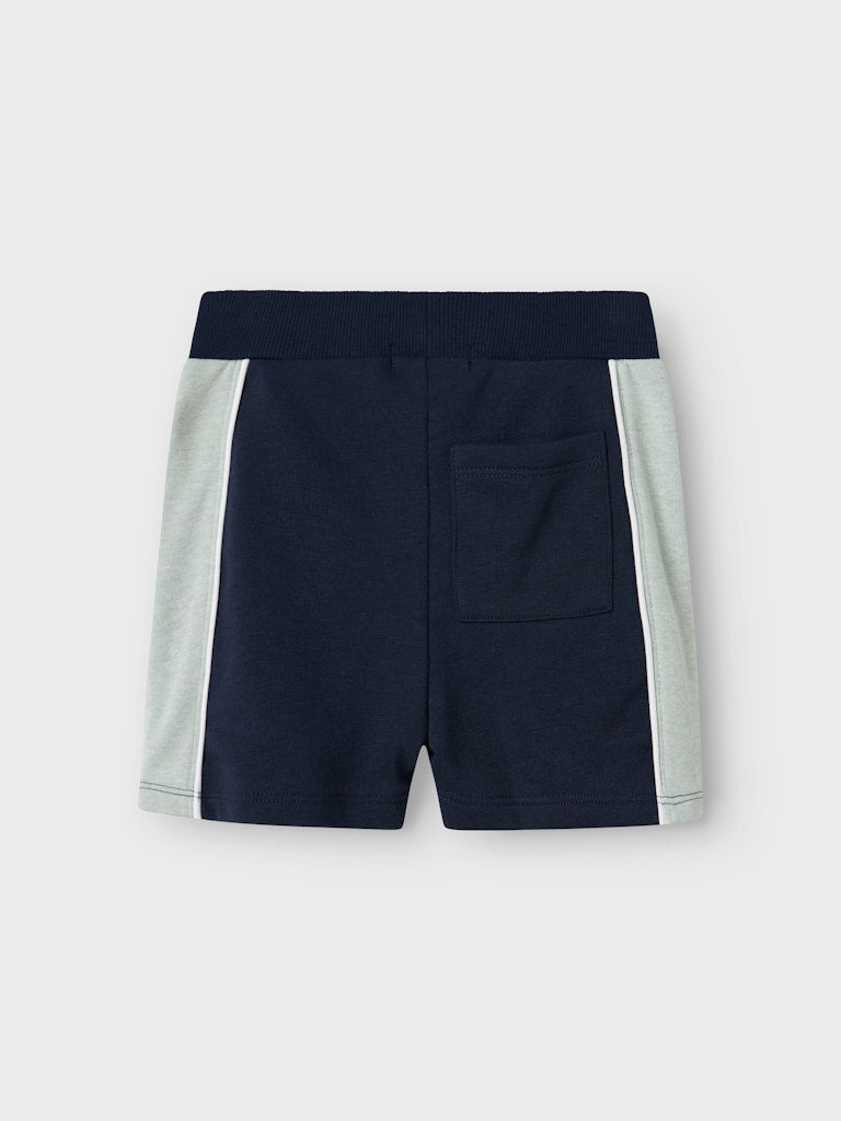 NAME IT Hannibal Aqua Gray Shorts Aqua Gray model front view