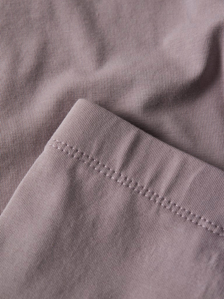 Mini Girl's Vivian Capri Legging-Purple Dove-Close Up View