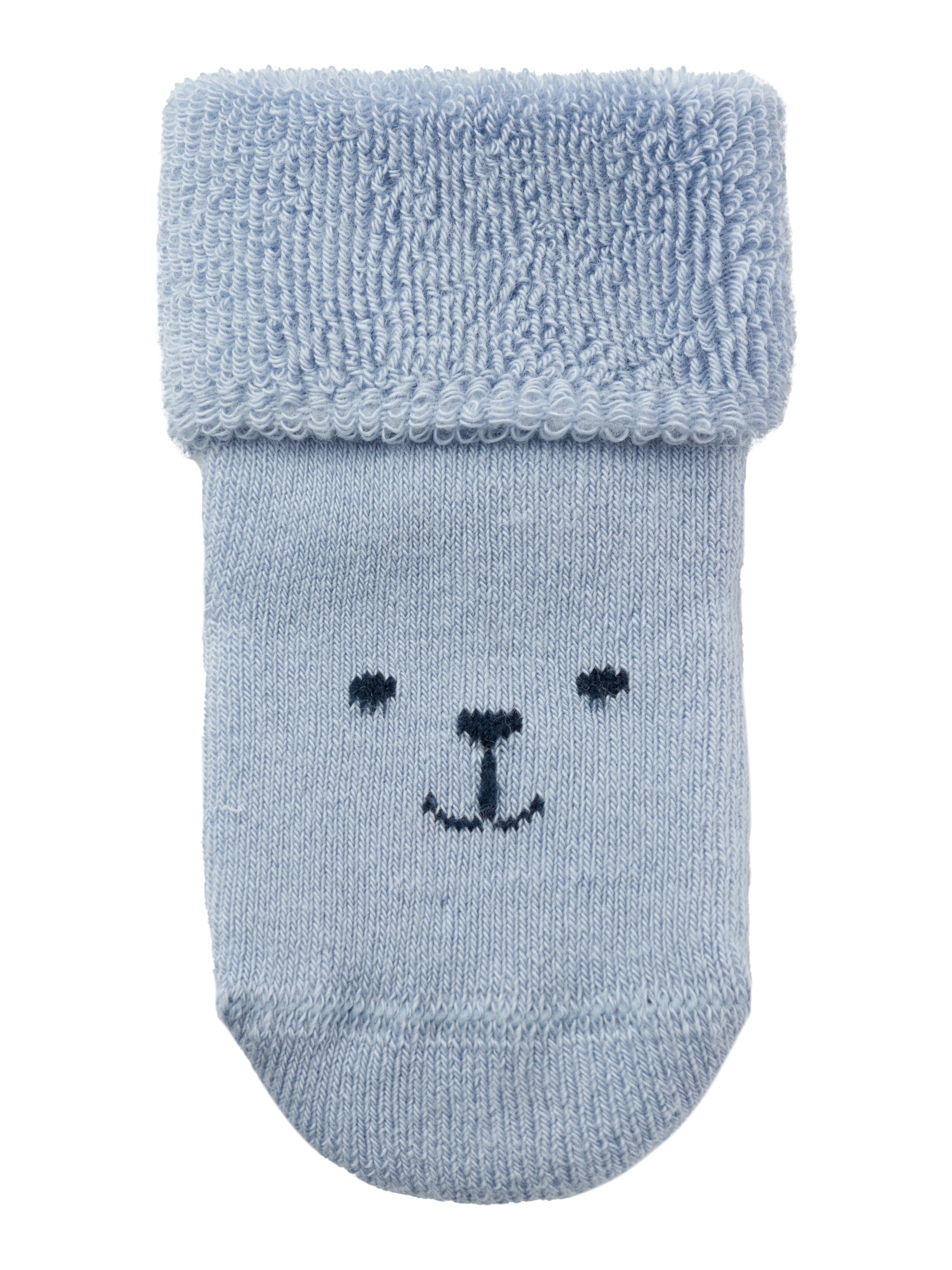 Boy's Toddo Terry Frotte Sock-Zen Blue-Front View