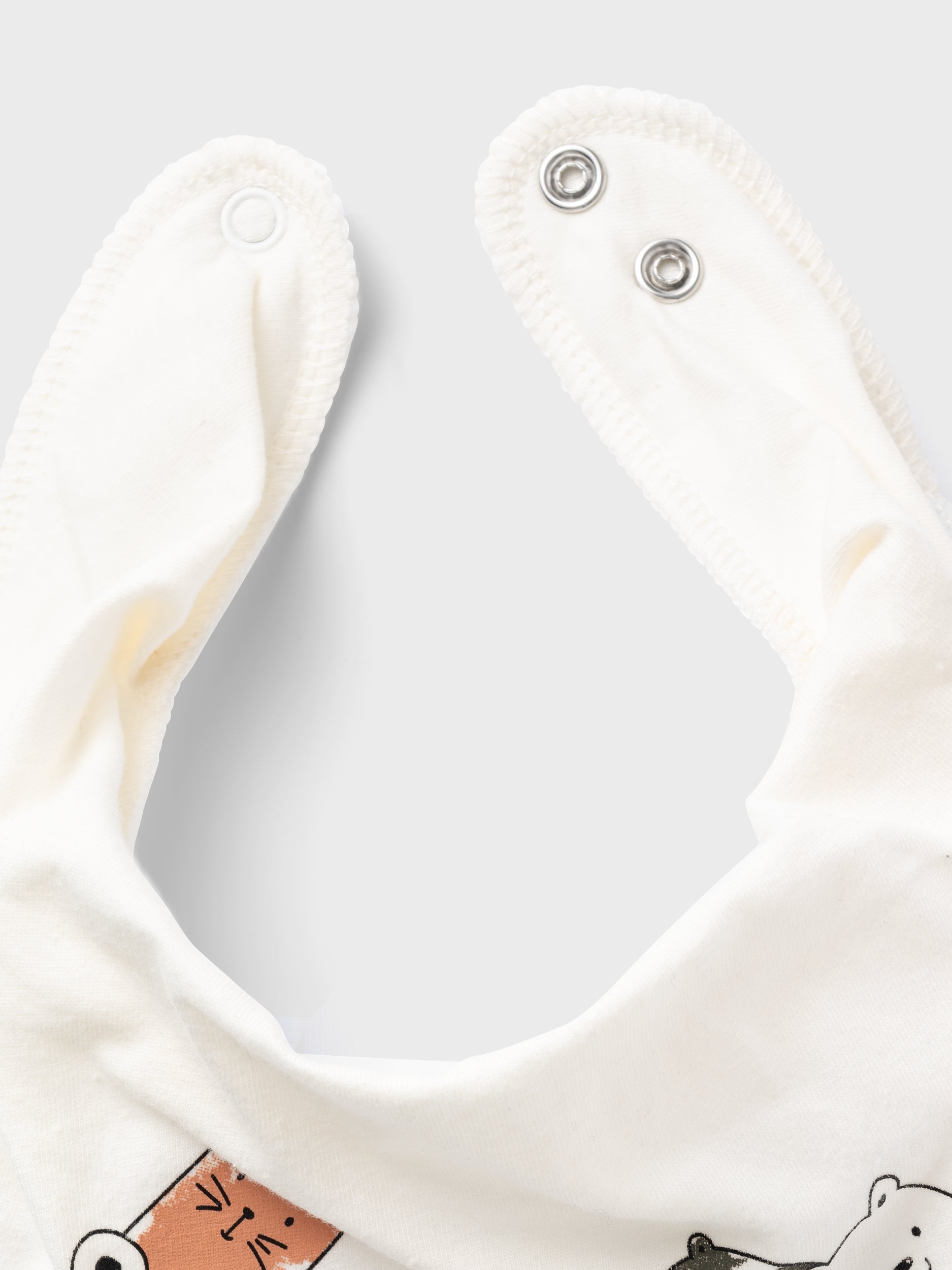Boy's Yasimtocco Scarf Bib-Jet Stream-Button View
