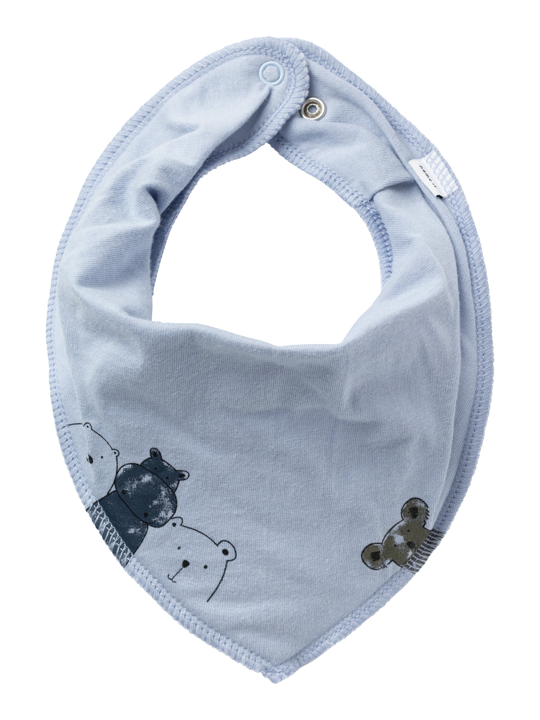 Boy's Yasimtocco Scarf Bib-Zen Blue-Front View
