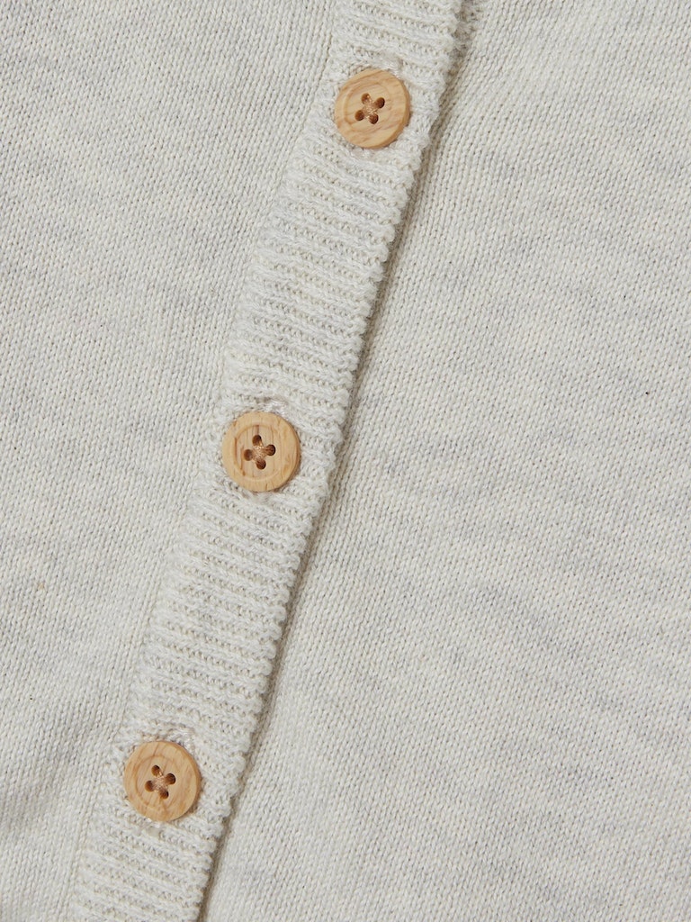 NAME IT Derinna Knit Cardigan-Peyote Melange peyote melange back view