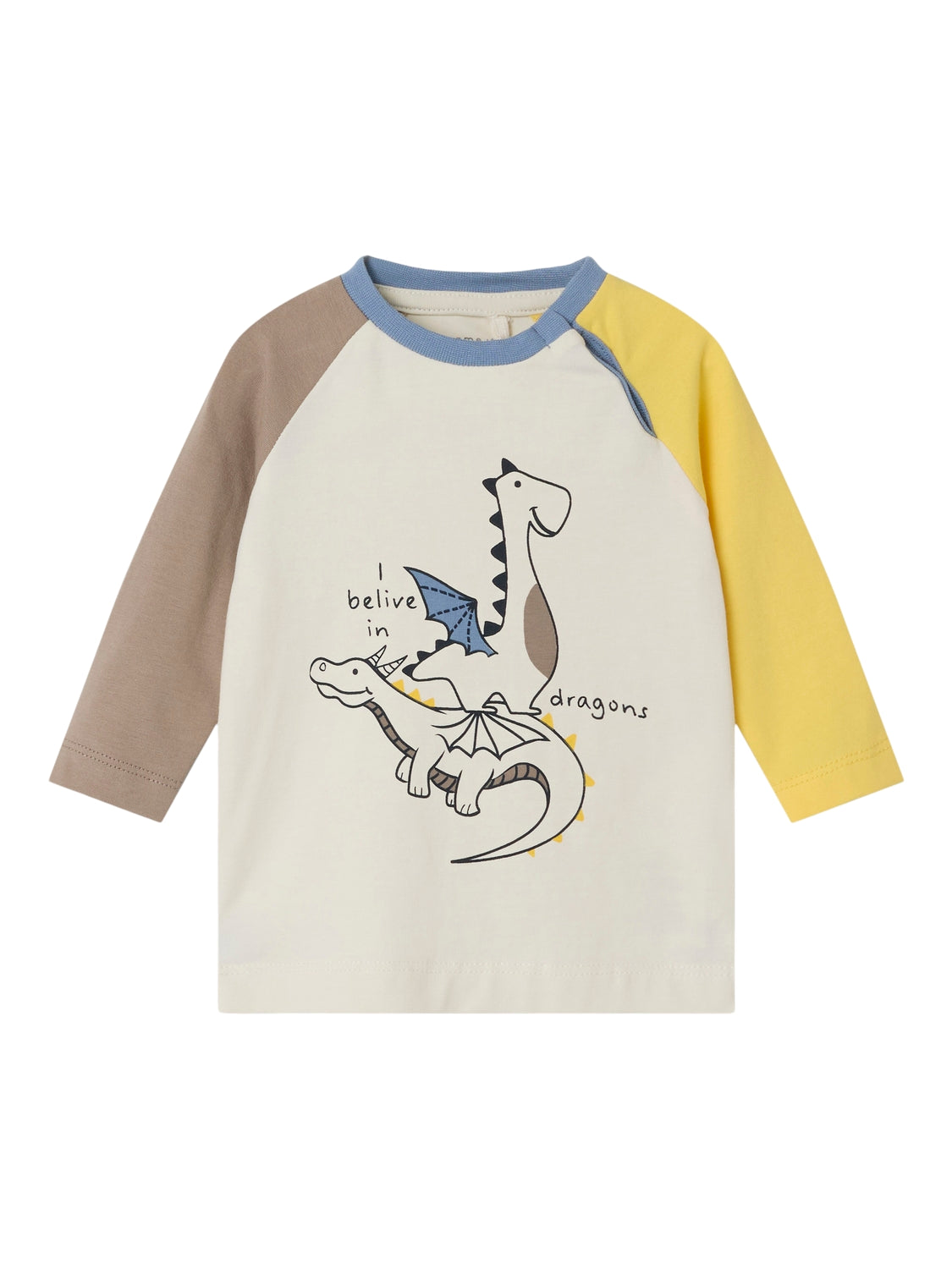 Boy's Dish Long Sleeve Top-Jet Stream-Front View