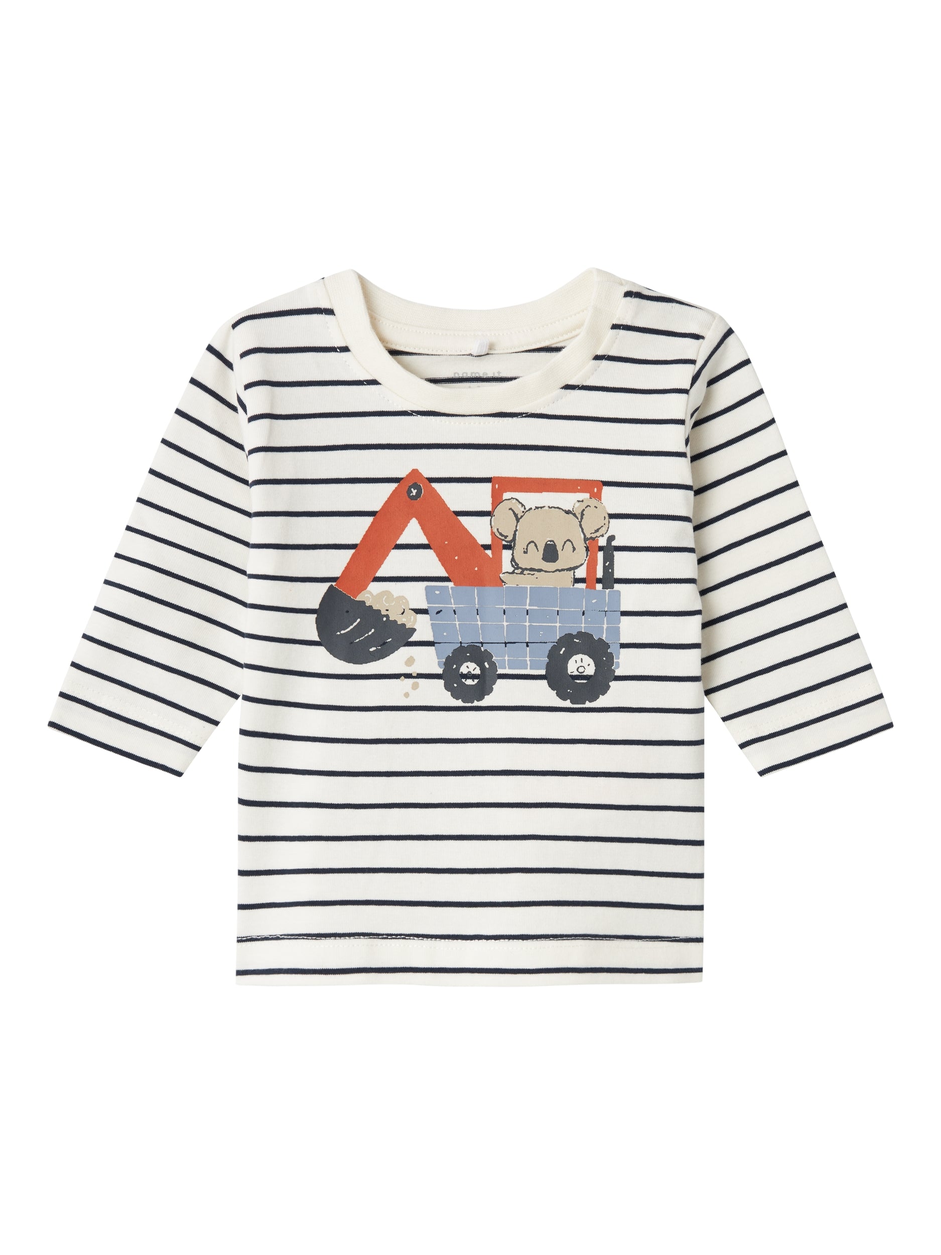 Boy's Bobus Long Sleeve Top-Jet Stream-Front View