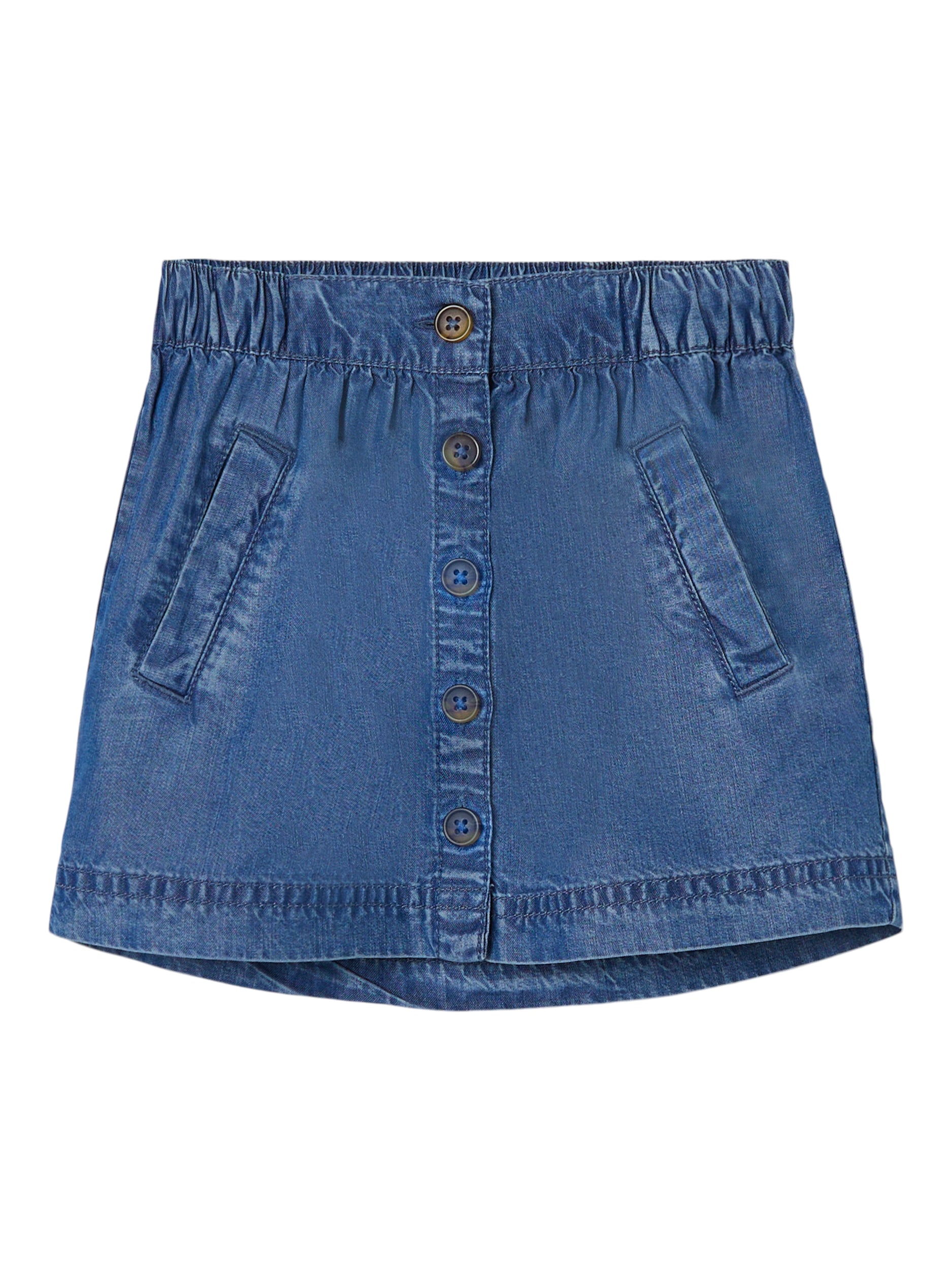 Baseesee Skirt-Medium Blue Denim