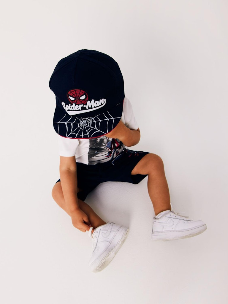 Boy's Marks Spiderman Cap-Dark Sapphire-Model View