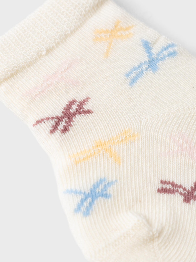 NAME IT Hesia Newborn Sock-Jet Stream Jet Stream model front view