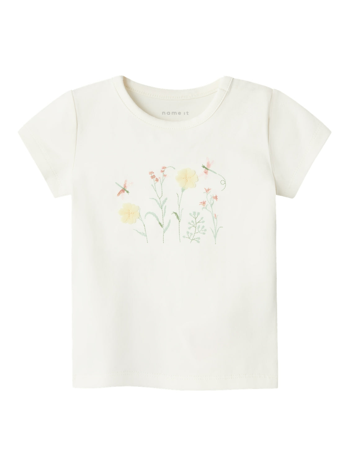 Girl's Hyria Short Sleeve Top-Jet Stream-Front View